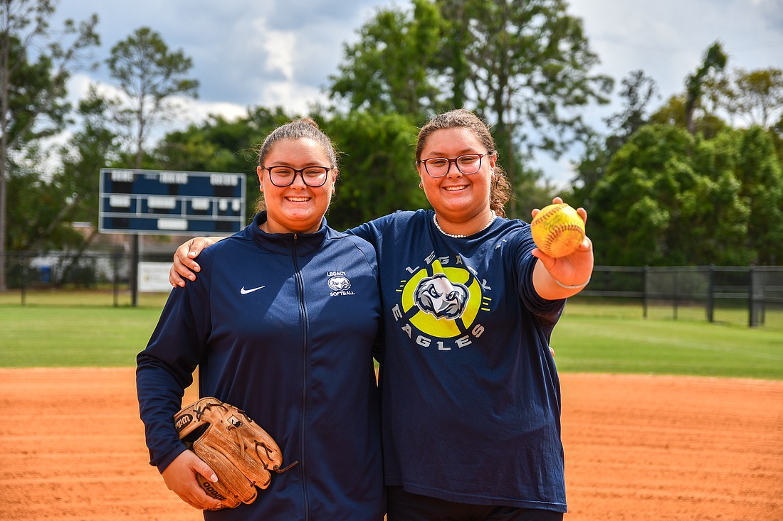 Avery and Madison Velazquez have each other’s backs in life and on the softball field.
