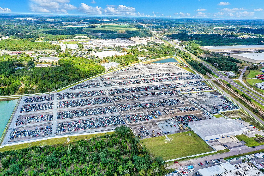 A 40,000-square-foot Copart Auto Dealership on 55 acres.