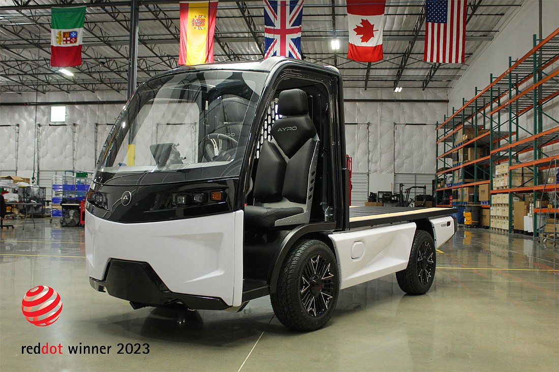 ROBRADY design partnered with AYRO Inc. to design the 2023 AYRO Vanish vehicle, which won the Red Dot award this year.