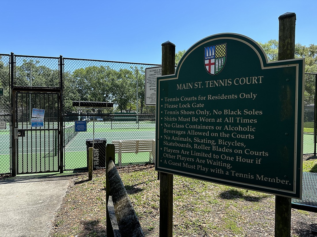 The six courts in the town serve 2,200 residents.