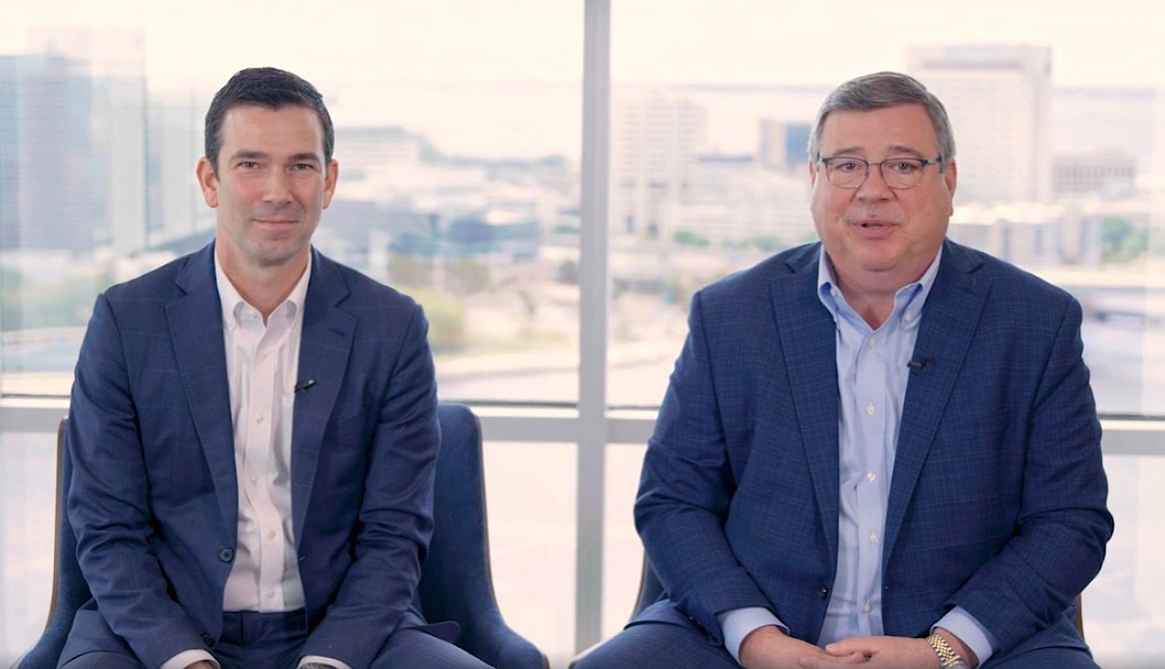 VyStar President and CEO Brian Wolfburg and 121 Financial Credit Union President and CEO David Marovich announce the plans to merge in a video posted on the 121 Financial website.