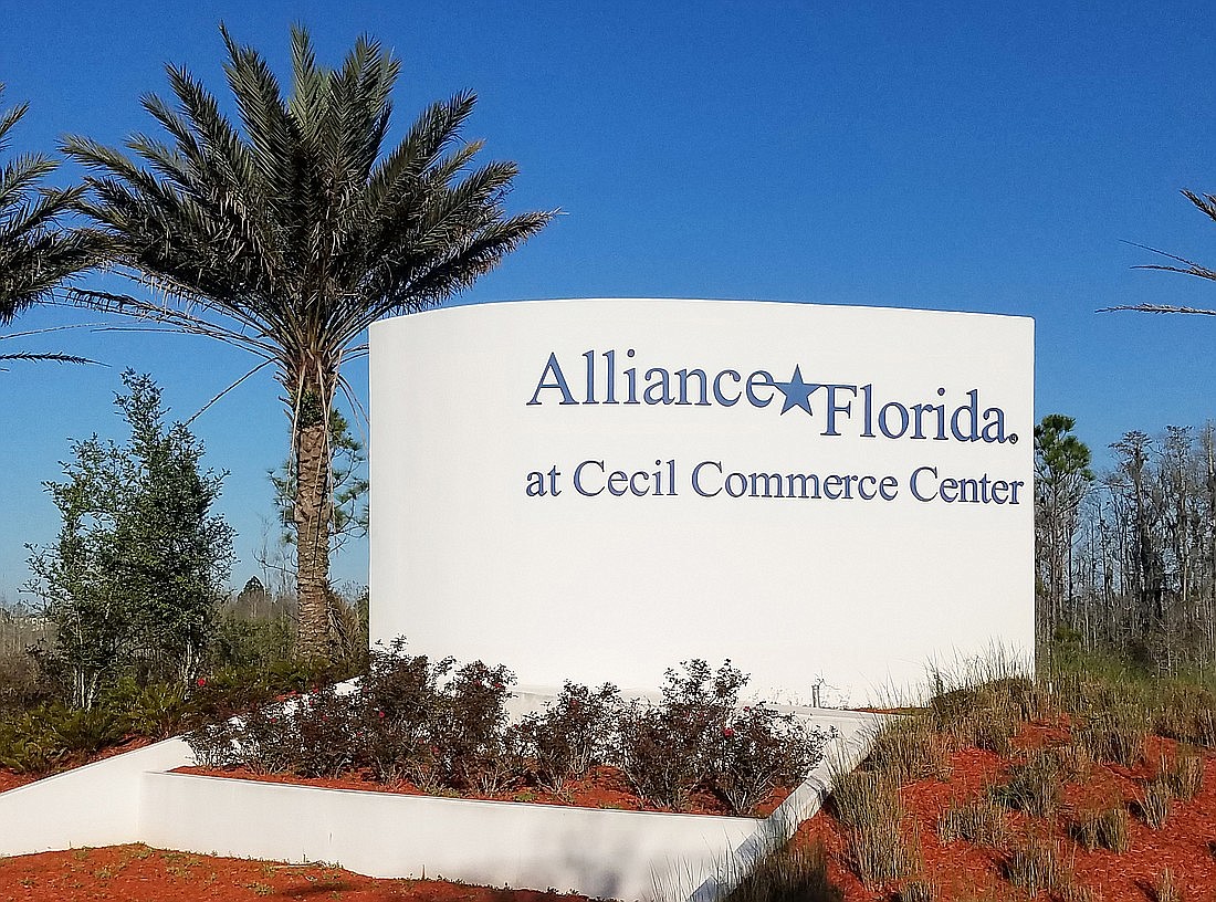 Project Raptor Stone is shown in public records on land designated a megasite at Alliance Florida at Cecil Commerce Center