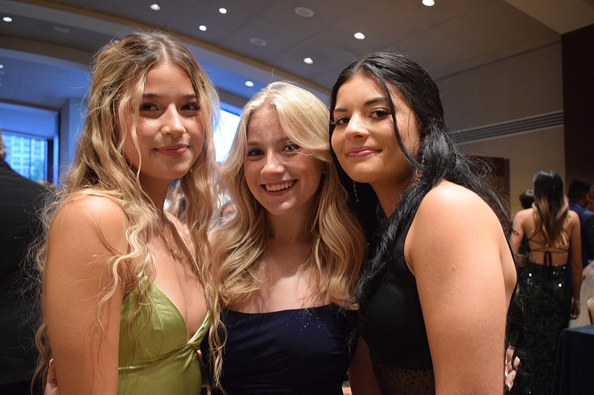 Juniors Savanna White, Jonna Denny and Kati-Collins look forward to spending time with friends at prom.