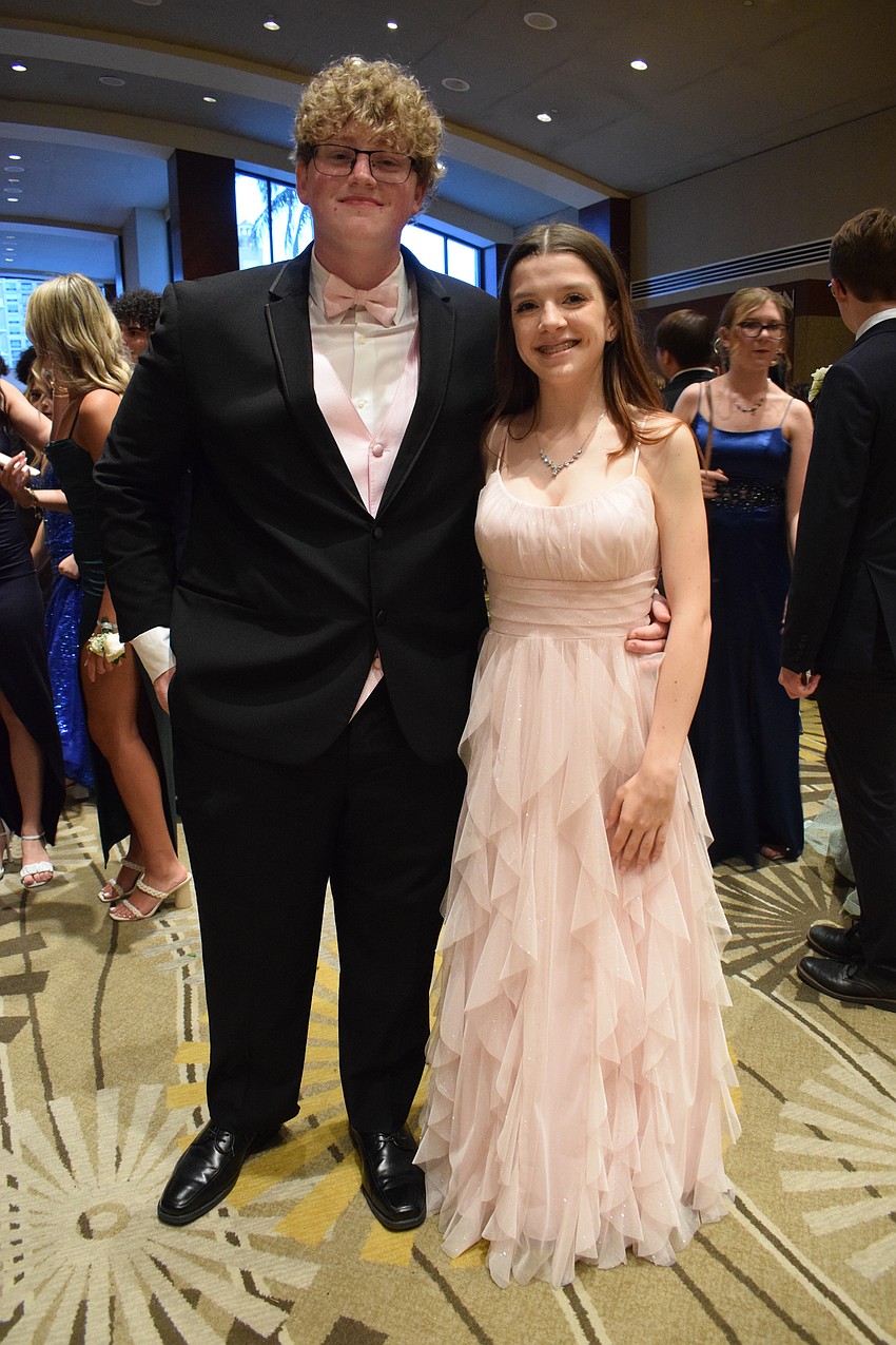 Juniors Connor Meyer and Sydney Julien are excited to dance the night away.