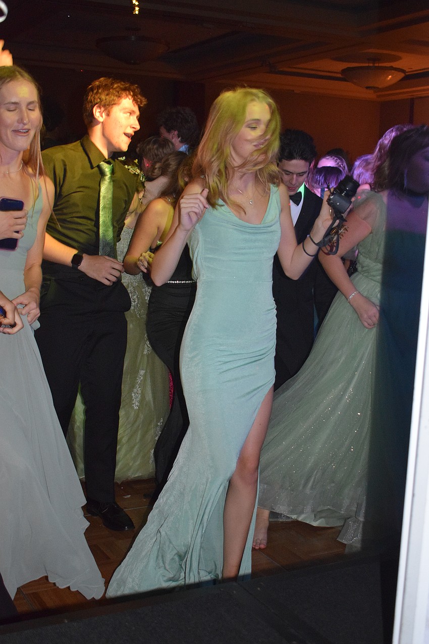 Senior Madilyn Gemme dances to 