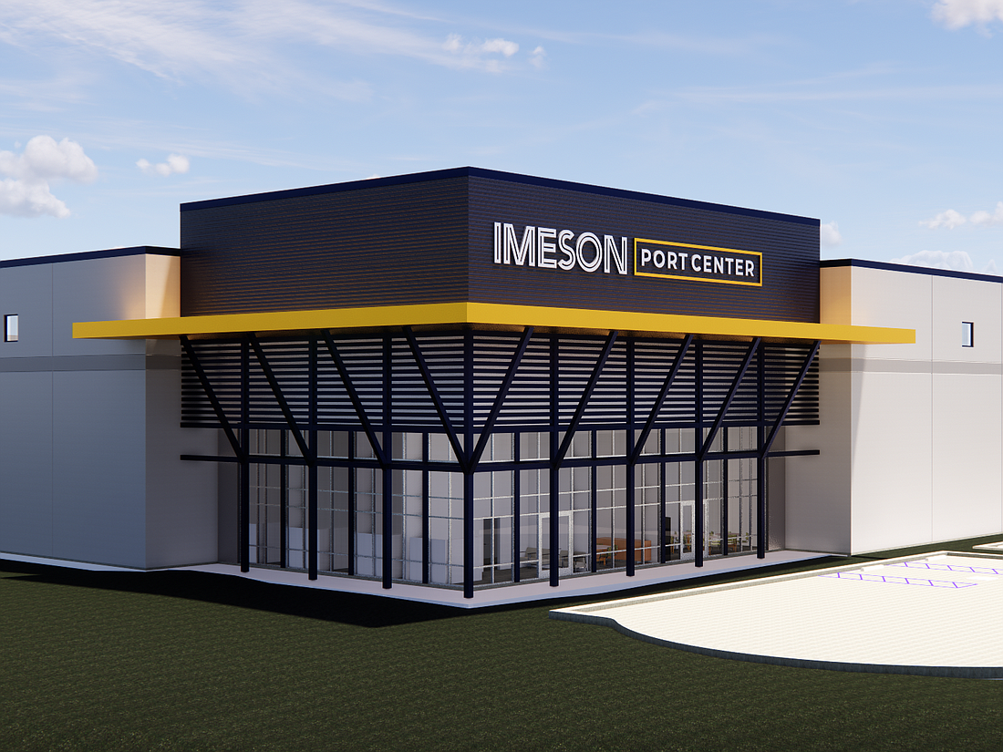 A rendering of how the Imeson Port Center structures are designed.