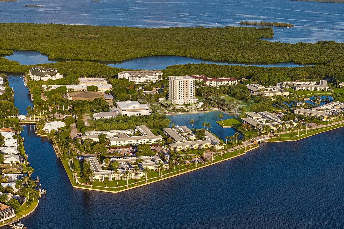 An aerial rendering of Vista Cay at Shell Point, which will offer 59 apartment homes.