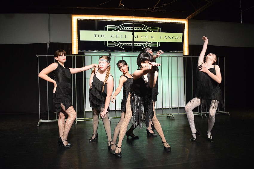 Lara Zoppe, Avery Clough, Isabella Vizcaino, Emma Mandzik, Olivia Yates and Morgan Kessler play the murderesses in 