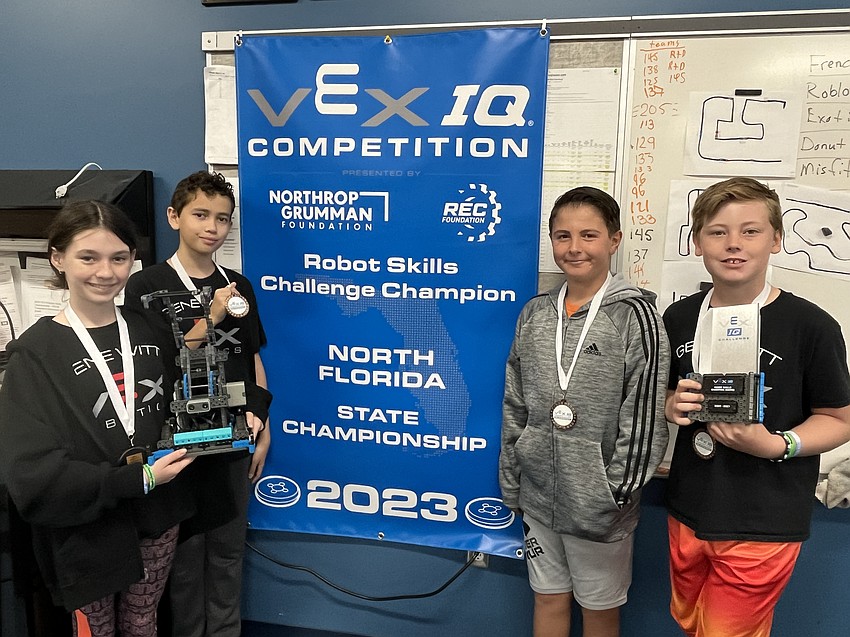 Gene Witt Elementary School fifth graders Emma Doyle, Noah Pellett, Luciano Giallombardo and Liam Brelsford are Da French Fries.