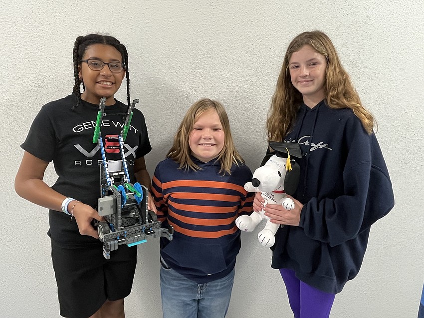 Gene Witt Elementary School's The Misfits includes fifth graders Yohmaris Terrero, Bryce Hollins and Makinley Kane.