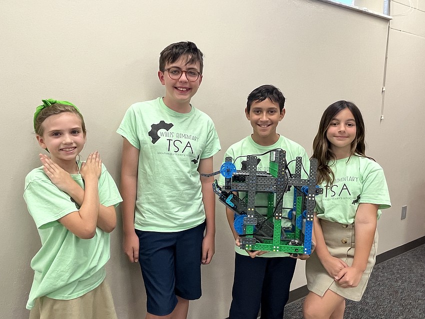Robert E. Willis Elementary School fifth graders Sophie Siegling, Ozan Pollack, Kai Belcher and Aubrey Steward make up the X-Treme Geckos.