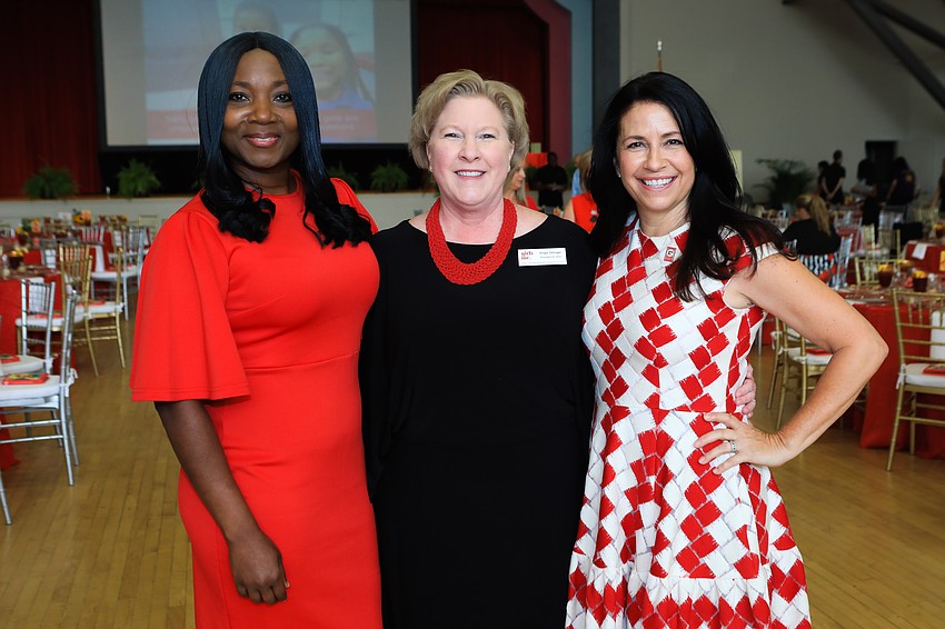 Co-chairwoman LaShawn Frost, president and CEO Angie Stringer and co-chairwoman Kay Mathers