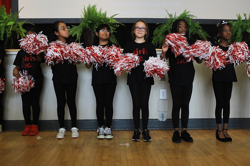 Girls Inc. members put on a show for the audience.