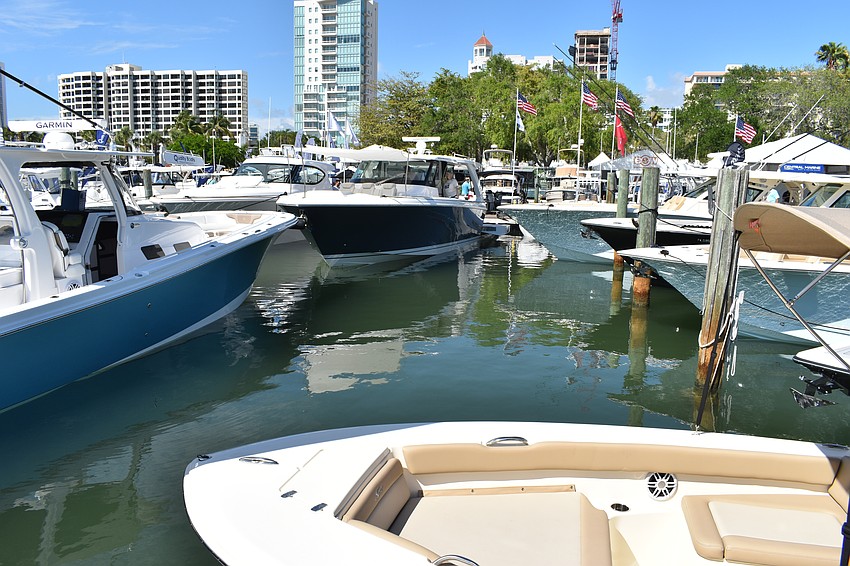 The Suncoast Boat Show was held from April 21-23 at Marina Jack.