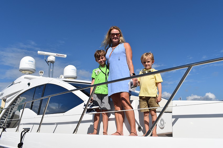 7-year-old Jett Claymore, Kristen Shepherd, and 5-year-old Bodhi Claymore