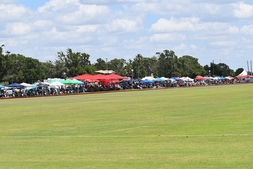 Every inch of the sideline was covered with tailgaters on Sunday at the Sarasota Polo Club. Next Sunday is the final Sunday match of the season.