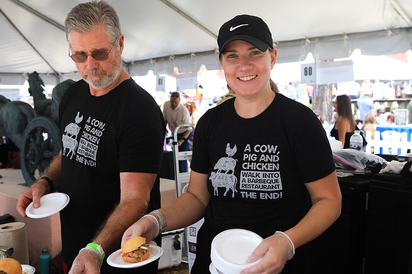 Charles and Meghan Croke with Brick's.