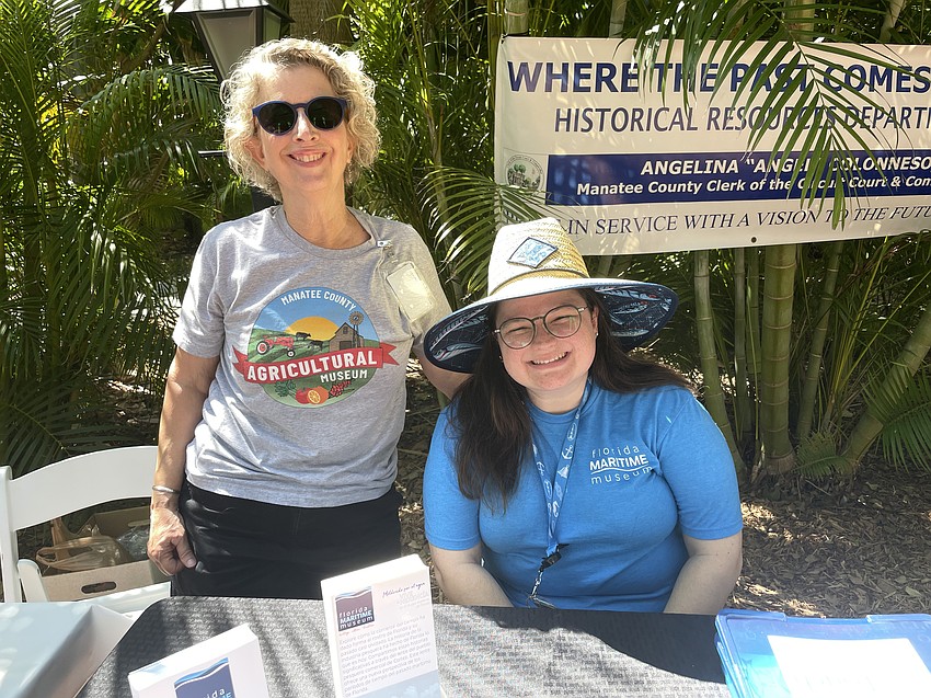 Diane Ingram, supervisor, and Kel Roth, education and engagement coordinator with Manatee County Clerk's Department of Historical Resources.