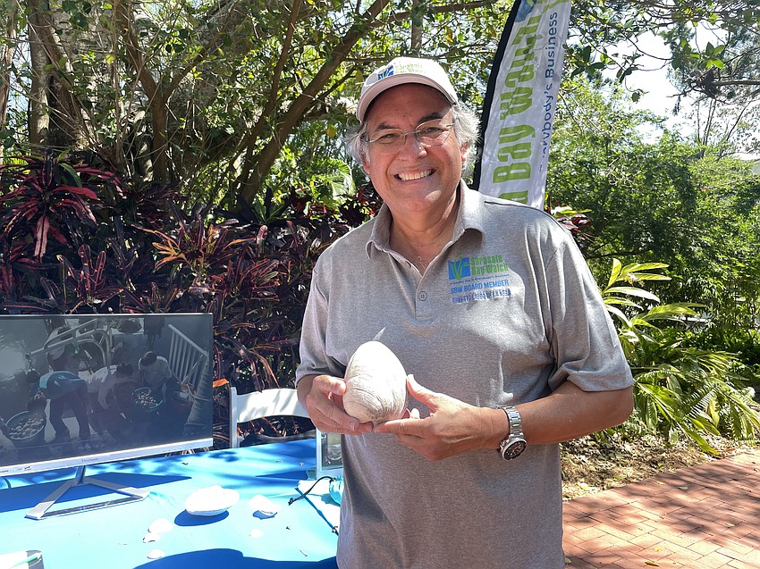 Ernesto Lasso de la Vega, board member, from Sarasota Bay Watch explains that the health of the bay is everybody's business.