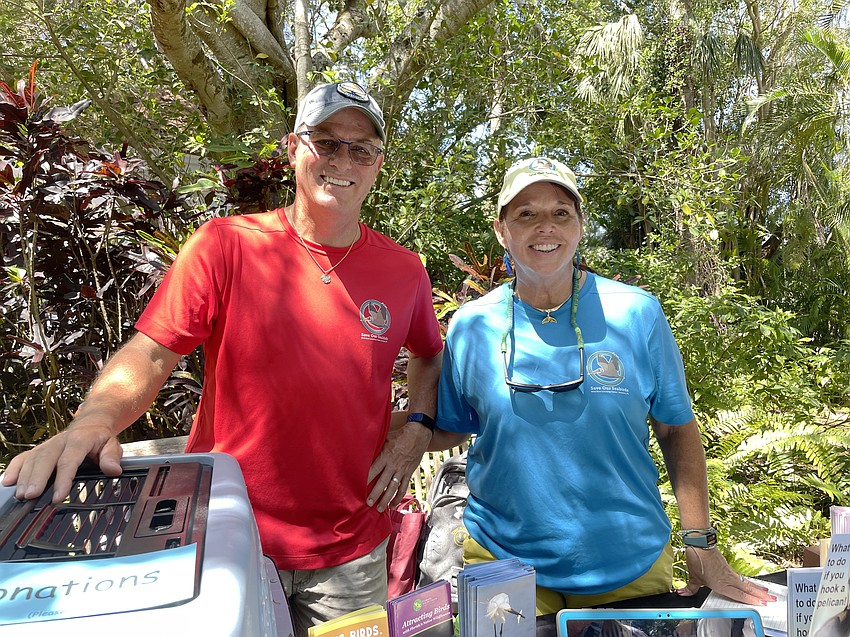 Ray and Heather Sellers, volunteer rescuers with Save Our Seabirds, explain that they get over 5,000 phone calls a year regarding injured birds.