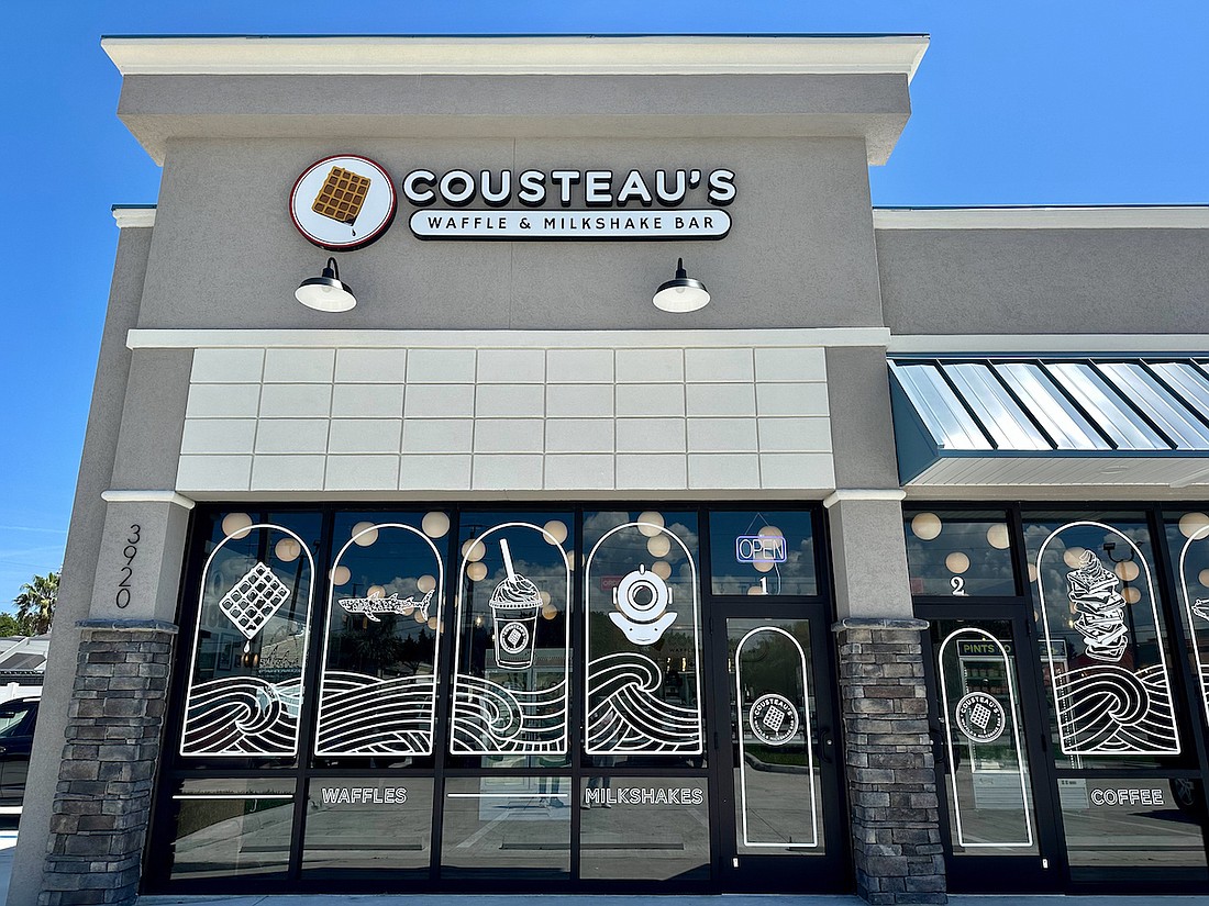The second Cousteau’s Waffle & Milkshake Bar is at 3920 A1A South, Suite 1, in St. Augustine Beach.