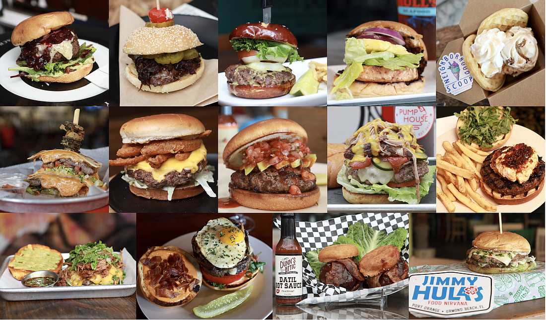 A total of 14 restaurants part of Ormond MainStreet in the downtown will compete for the title of "Best Burger" in town, a win to be determined by diners' votes. Photos courtesy of Greg Hunter Photography