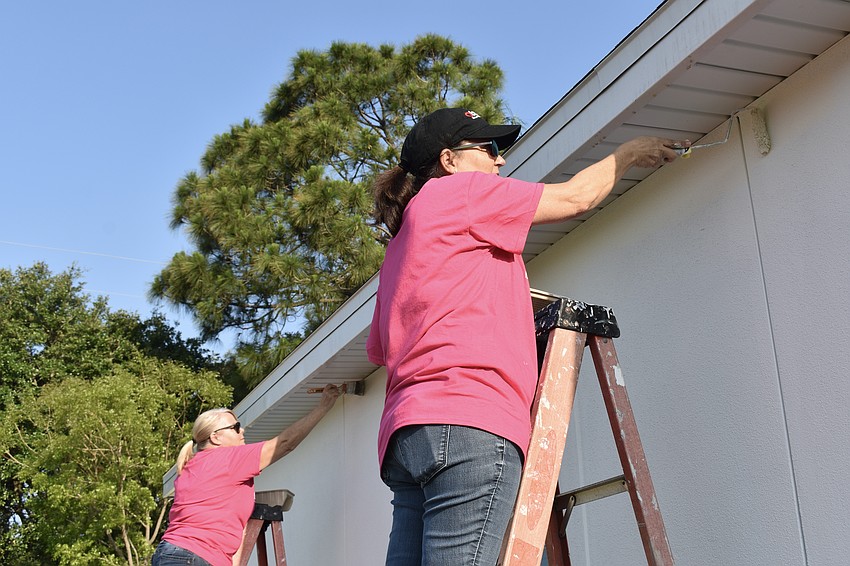 Kelly Lerman and Lori Ruth get the spots no one else can reach.