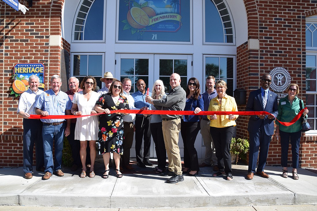 Healthy West Orange held a ribbon-cutting to celebrate the opening of its new HUBB satellite office with HWO foundation board members, past West Orange Healthcare District trustees, Winter Garden Heritage Foundation board members and staff, and others.