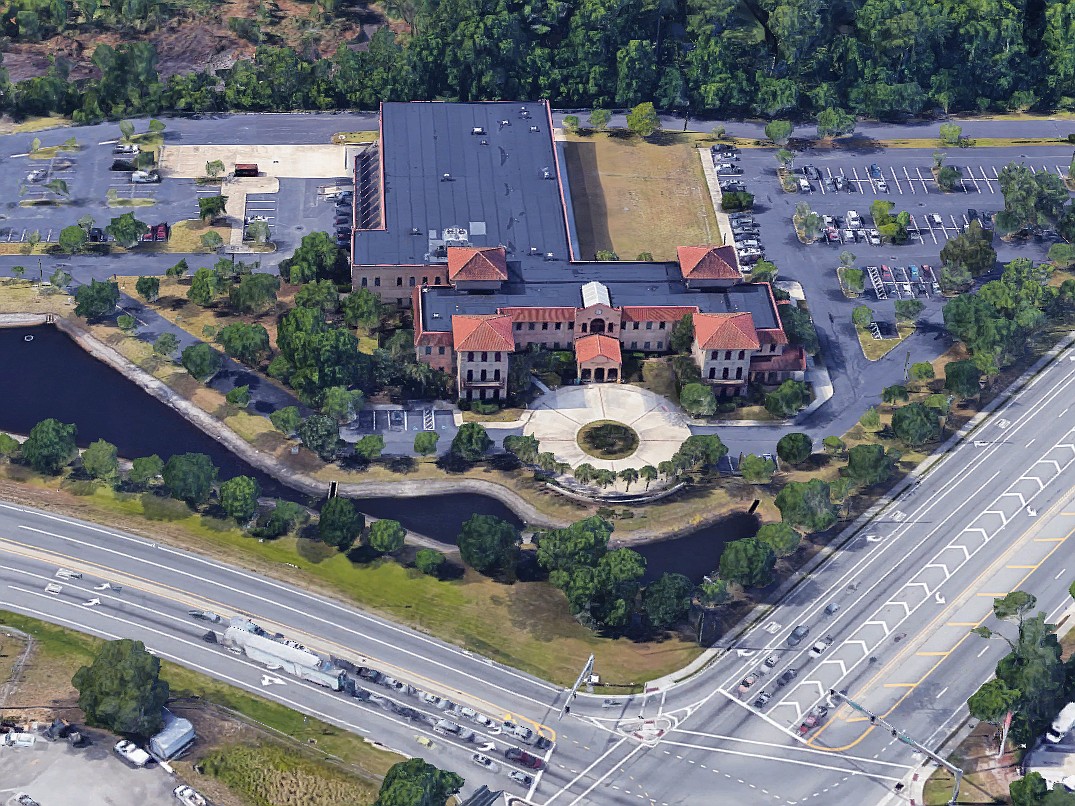 The former St. Augustine Record building at 1 News Place in Saint Augustine. The property is at Florida 312 and 207.