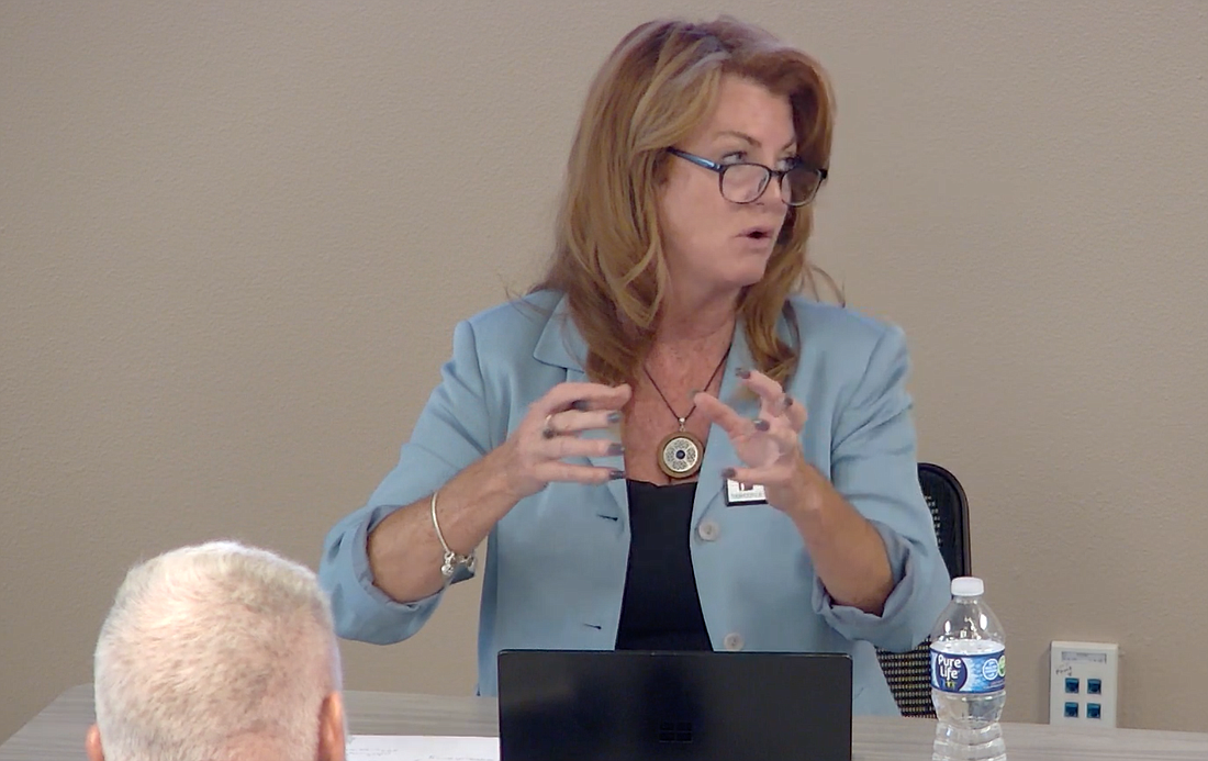 Board member Colleen Conklin suggested stretching the timeline to hire a new superintendent and extending the contract to four or five years.