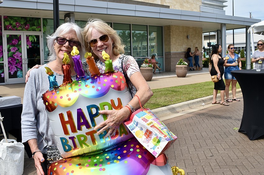 River Strand's Maria Lowe and Heritage Harbour's Roseanne Lavalle celebrate Lowe's birthday.