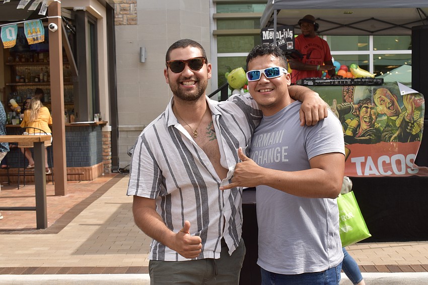 Richard Reyes and Gian Arroyo live and work between Sarasota and Bradenton, so Rocco's is the perfect spot for happy hour.