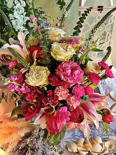 Longboat Key Flower Shop's bouquet filled with roses.
