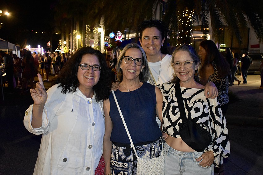 Elba Agusti, Maria Valdez, Margarita Recio, and Nicole Garreado at the Fresh Fridays event