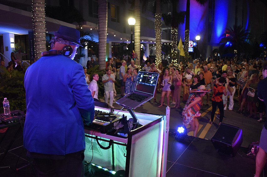 Former American Idol finalist Jonathan Cortez provides entertainment at the Fresh Fridays event.