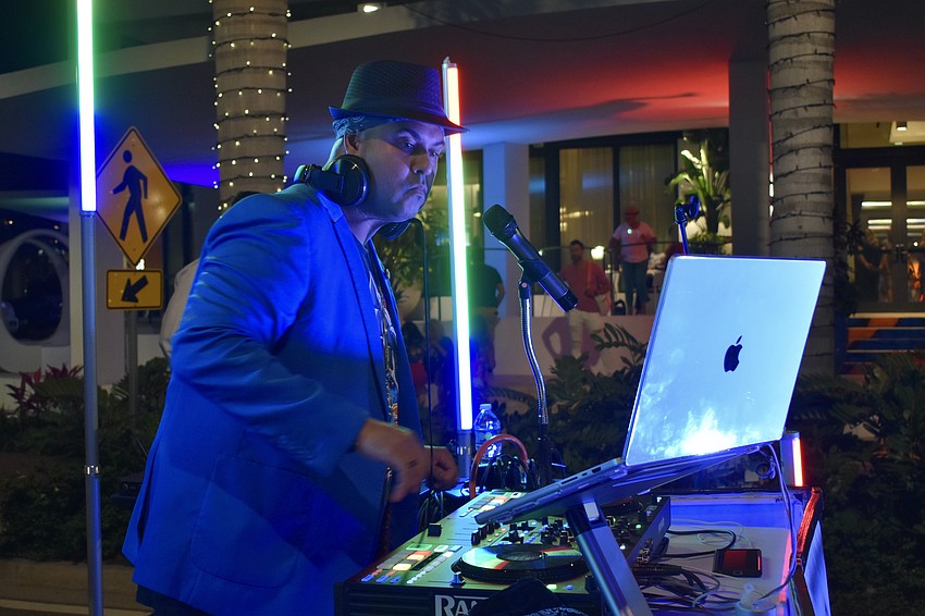 Former American Idol finalist Jonathan Cortez served as a DJ and singer at the Fresh Fridays event.