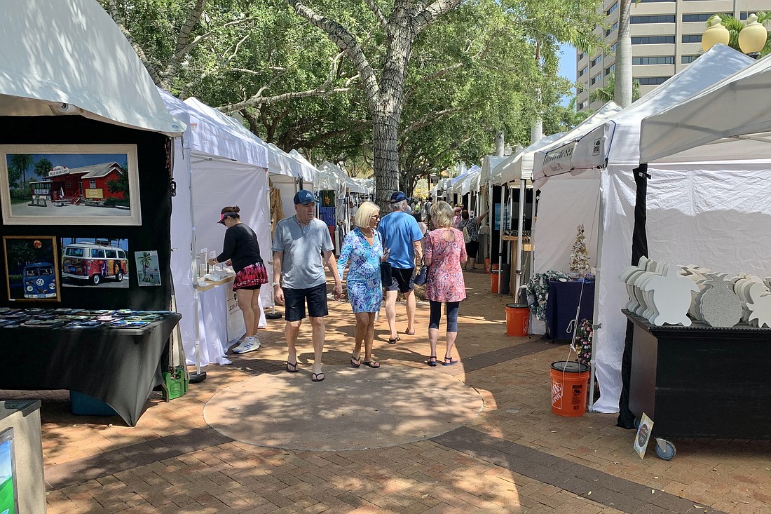The third annual Downtown Sarasota Spring Craft Fair was held May 6-7 at Central Avenue and First Street.
