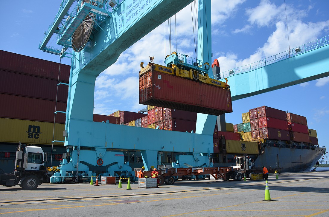 The Project Crystal summary says it would provide “significant volume” through JaxPort.