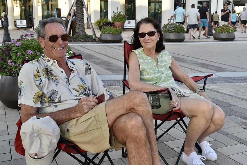 Jim McCaffrey and Ann Koppenhaver enjoy the live entertainment. They live closeby in Sarasota's San Palermo neighborhood and have become regulars at Ranch Night Wednesdays.