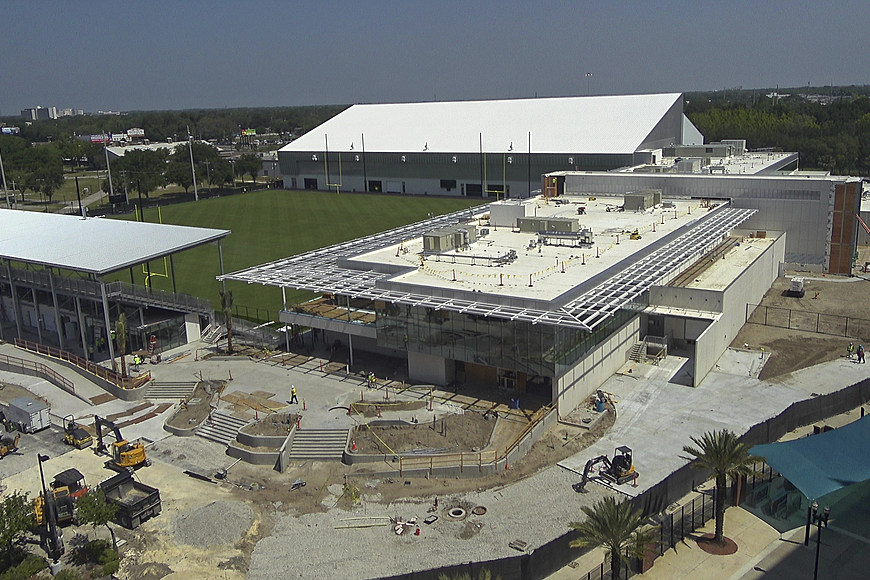 Jaguars training facility taking shape with rooftop solar