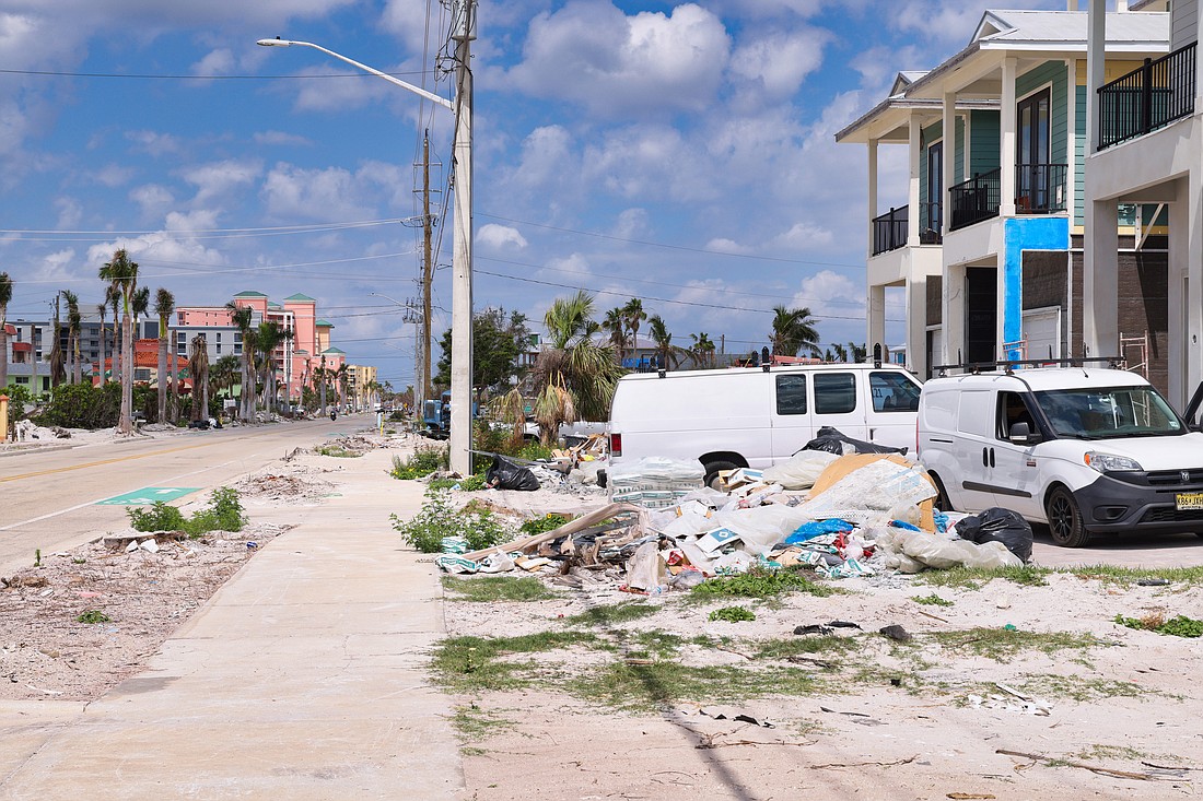 Driving down Estero Boulevard, the main road that runs the length of Fort Myers Beach, the widespread destruction that Hurricane Ian wrought is still on full display.