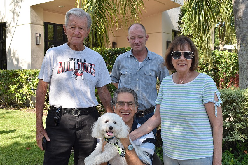 Ben Klein, Sir Kingsley Calvin Klein, Rabbi Brenner Glickman, Jason Klein, and Gail Klein