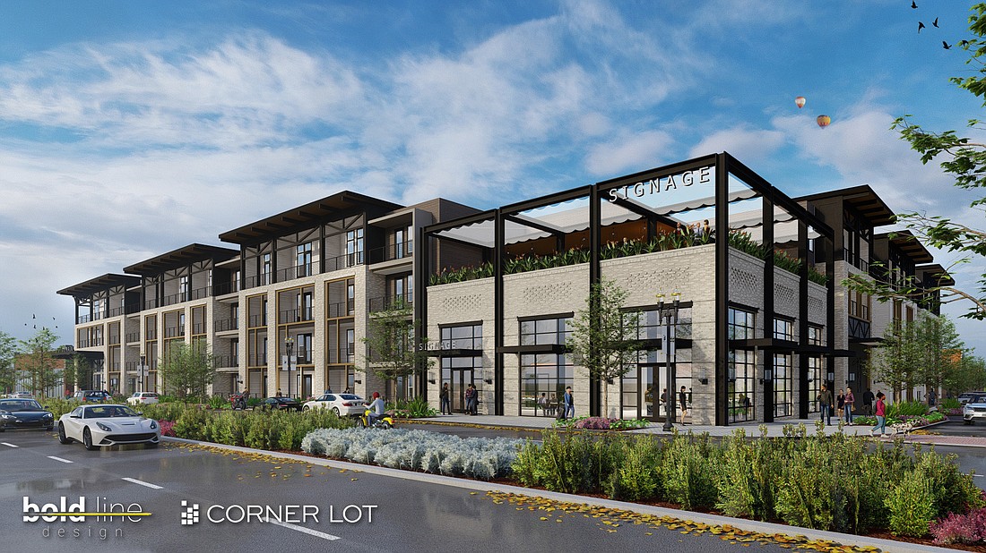 A conceptual rendering of the 1st & Main Apartments that will be constructed in Springfield.