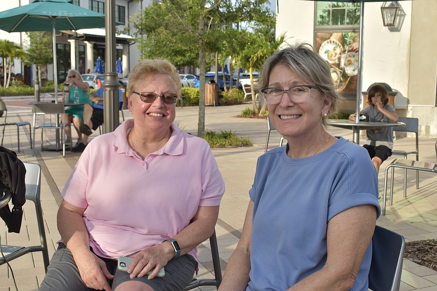 This is the first Sights and Sounds concert that Country Club residents Ann Talley and Kathy Schloer have attended.