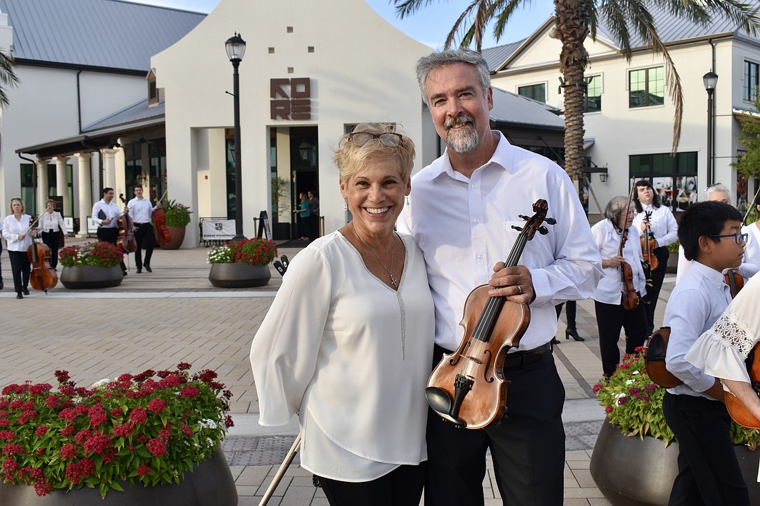 Country Club residents Maria and Marty Fullam are members of Strings Con Brio. They joined the orchestra a few months after moving to Lakewood Ranch.