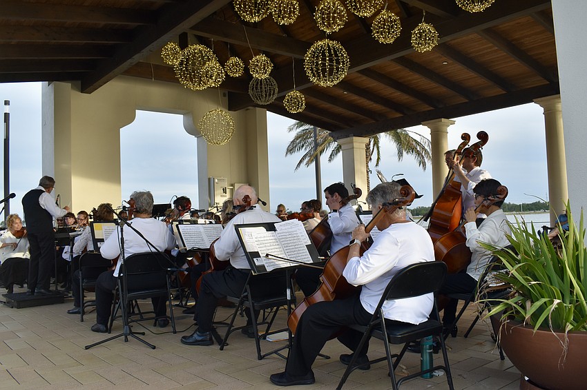 Strings Con Brio, a community ensemble, performs at Waterside Place on May 18 for the Sights and Sounds series.
