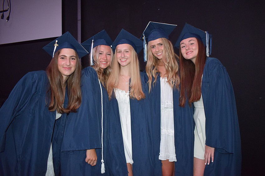 Out-of-Door Academy's Emma Cole, Estella Hornback, Claire Maag, Maggie Fincher and Sara Green say it feels amazing to be graduating.
