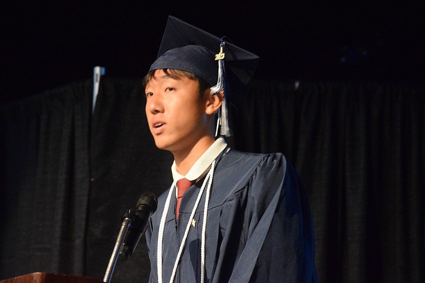 Out-of-Door Academy's Robert Zhang, the Class of 2023 valedictorian, reminisces over his time in high school.