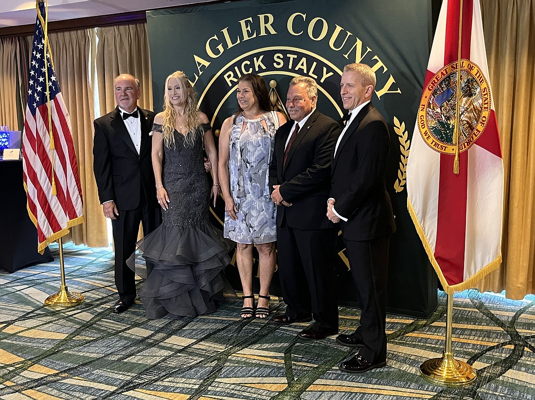 Pictured left to right Sheriff Rick Staly, Debbie Staly, Trish Larizza, State Attorney R.J. Larizza and Florida House Speaker Renner