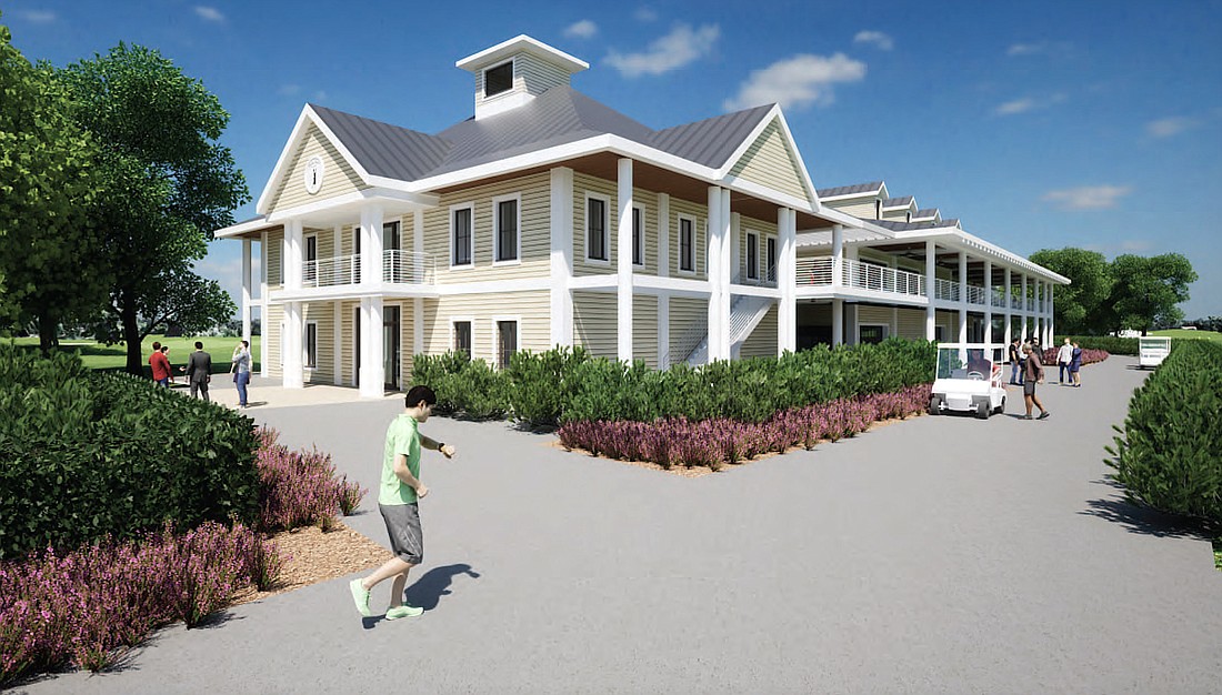 Contractor Jon F. Swift of Sarasota is proposing an Old Florida design for the Bobby Jones Golf Club clubhouse.